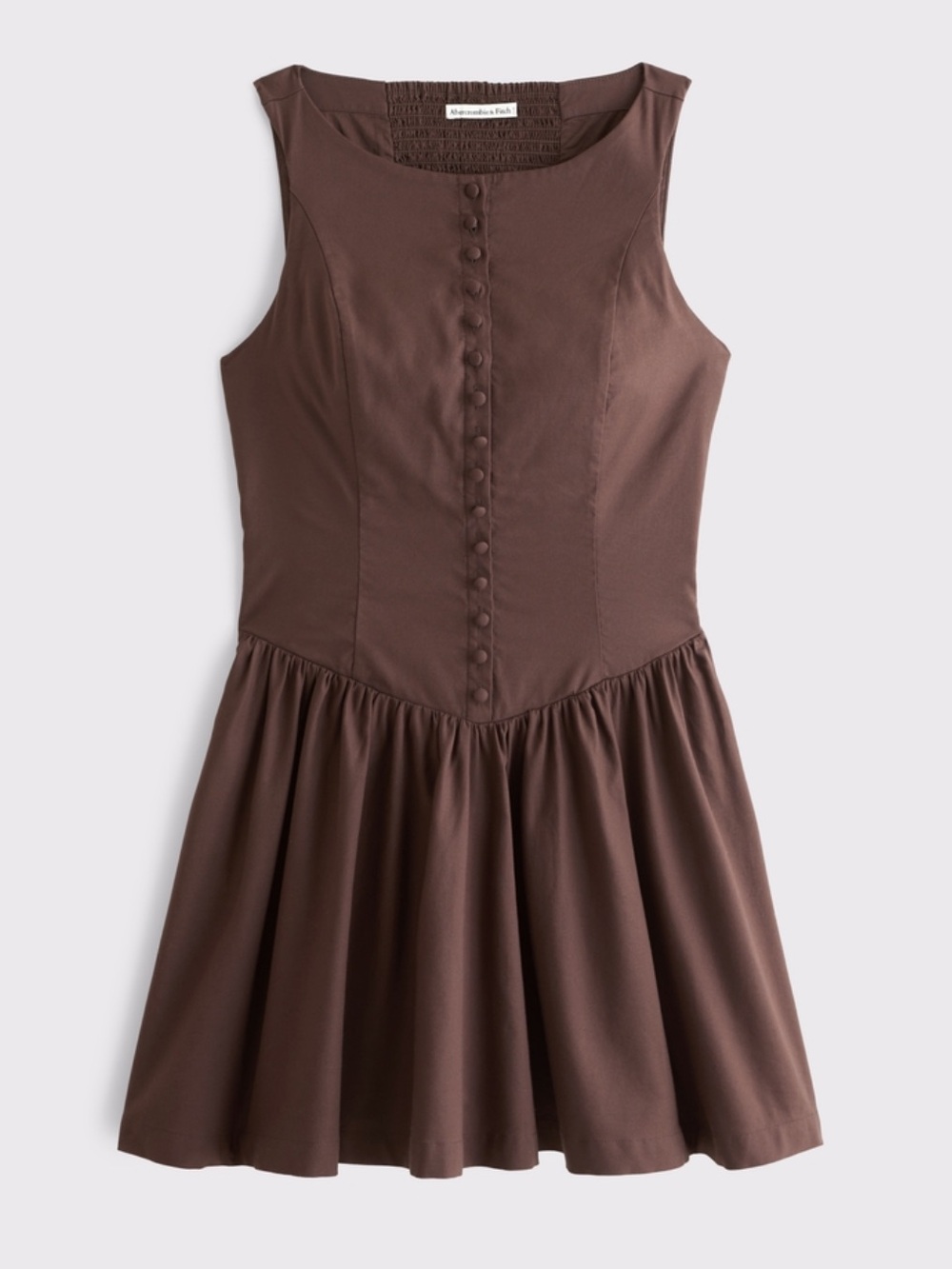 A&F High Neck Button-Embellished Mini Dress XS